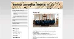 Desktop Screenshot of berliner-lehrerchor.de