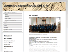 Tablet Screenshot of berliner-lehrerchor.de